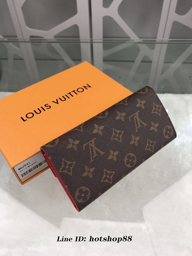 路易威登LV錢包 M62941梅花 LV專櫃新款老花翻蓋女士長錢包 Emilie錢夾 xxlv3101